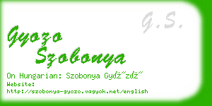 gyozo szobonya business card